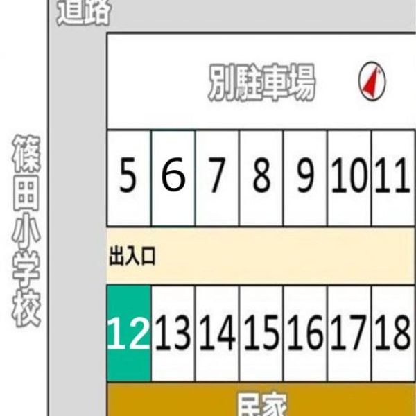 【akippa】 あま市篠田寺裏30 MJパーキング - トップ画像