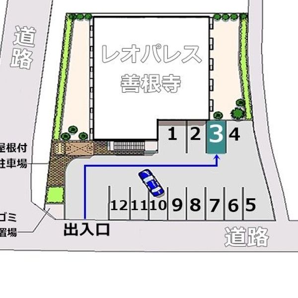 【akippa】 東大阪市善根寺町5丁目5 レオパレス善根寺 駐車場(27834) - おすすめ画像