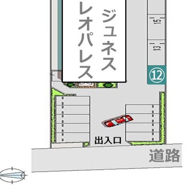 【akippa】 東大阪市若江南町4丁目4 レオパレスジュネス 駐車場(10636) - トップ画像