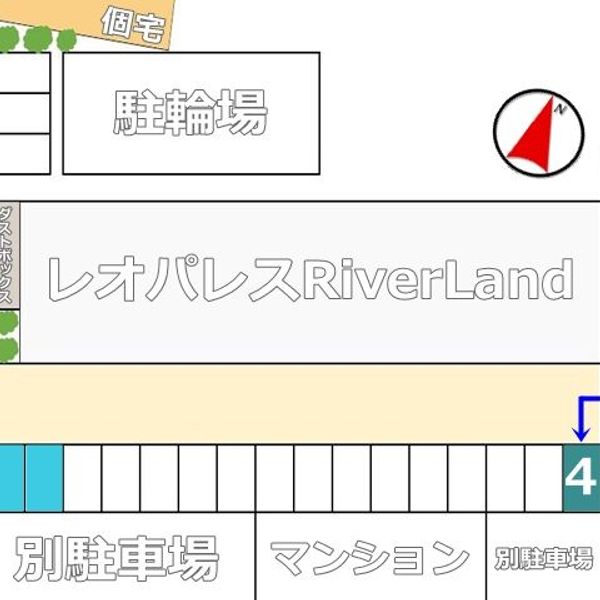 【akippa】 越谷市大道743 レオパレスRiverLand 駐車場(33009) - おすすめ画像