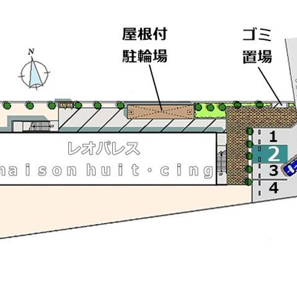 【akippa】 小金井市中町2丁目5-25 レオパレスmaison huit・cing 駐車場(13943) - おすすめ画像