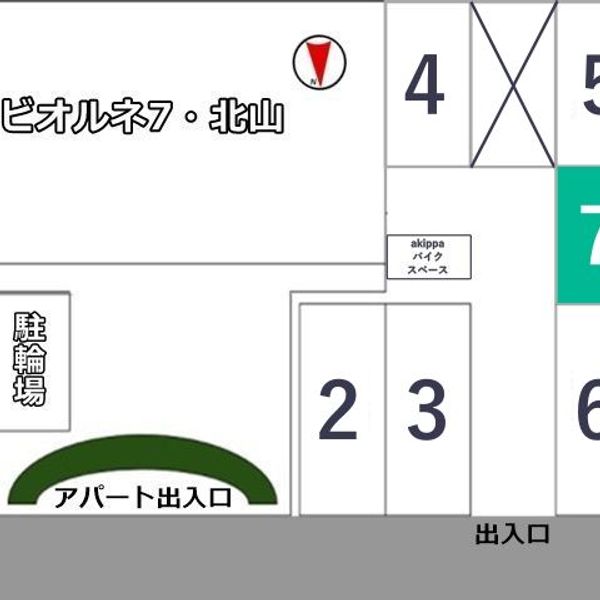 【akippa】 ビオルネ北山7駐車場 - トップ画像