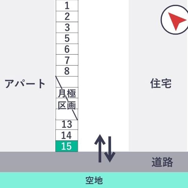 【akippa】 渡辺邸_金町2丁目アキッパ月極駐車場 - トップ画像