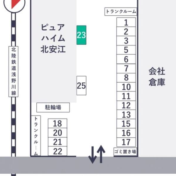 【akippa】 北安江駐車場 - トップ画像