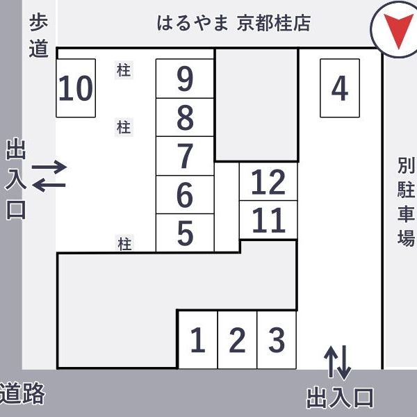 【akippa】 西京区御陵谷町38-6 蔵之助ビル◉アキッパ夜駐車場 - トップ画像