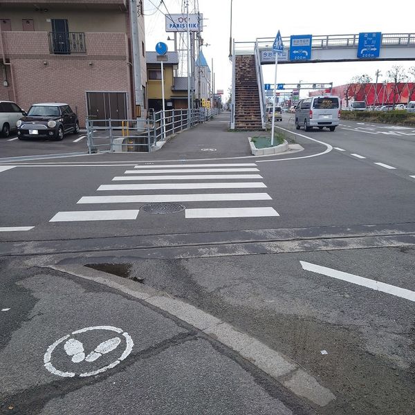 片山本郷①【片山の歩道橋と明屋書店の間の横断歩道】 - おすすめ画像